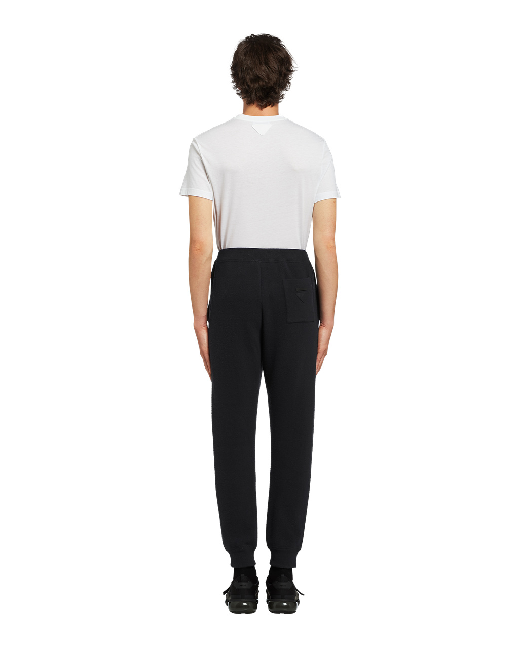 Prada Wool And Cashmere Jogging Pants Black | 1024EKPRY