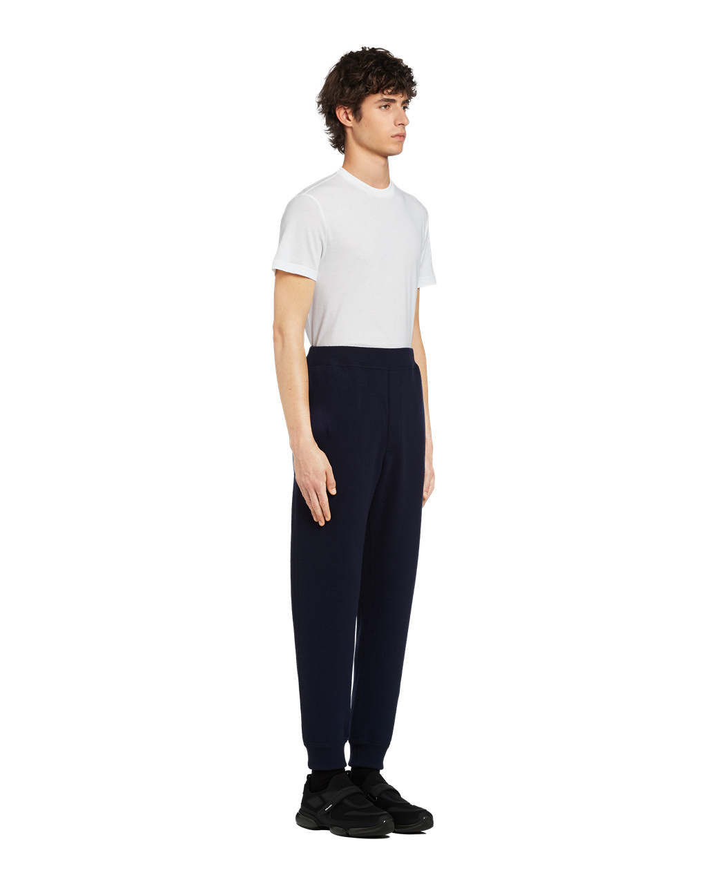 Prada Wool And Cashmere Jogging Pants Navy | 6124BKMVN