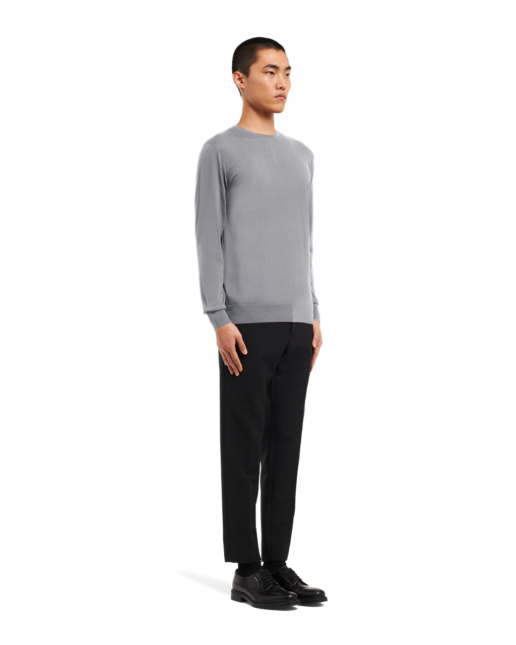 Prada Wool Sweater Aluminum | 9134MRKFG