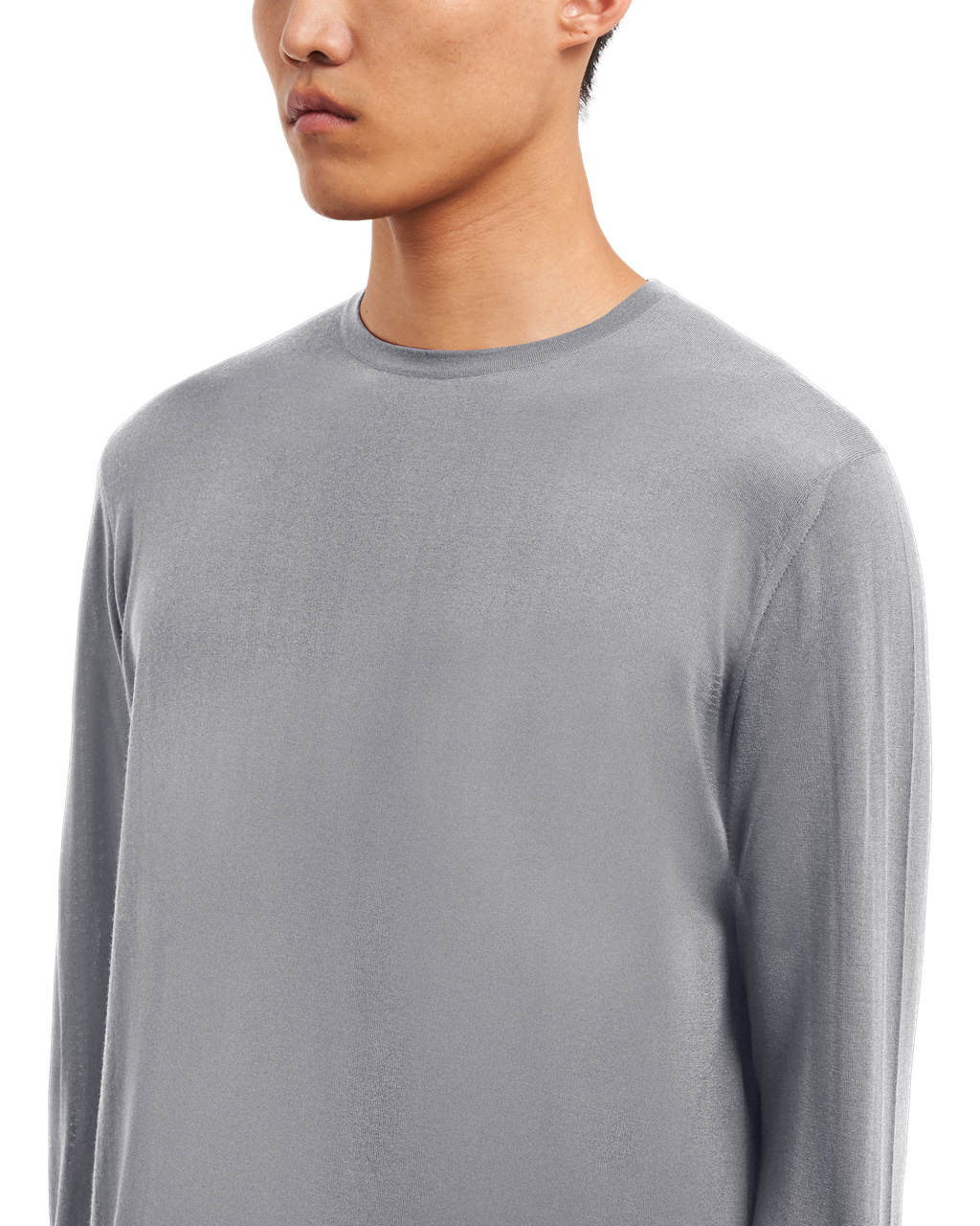 Prada Wool Sweater Aluminum | 9134MRKFG