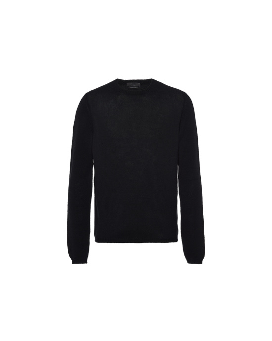 Prada Cashmere Crew-neck Sweater Black | 8294QBSER