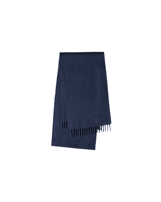 Prada Cashmere Scarf Navy | 6287QAJFP