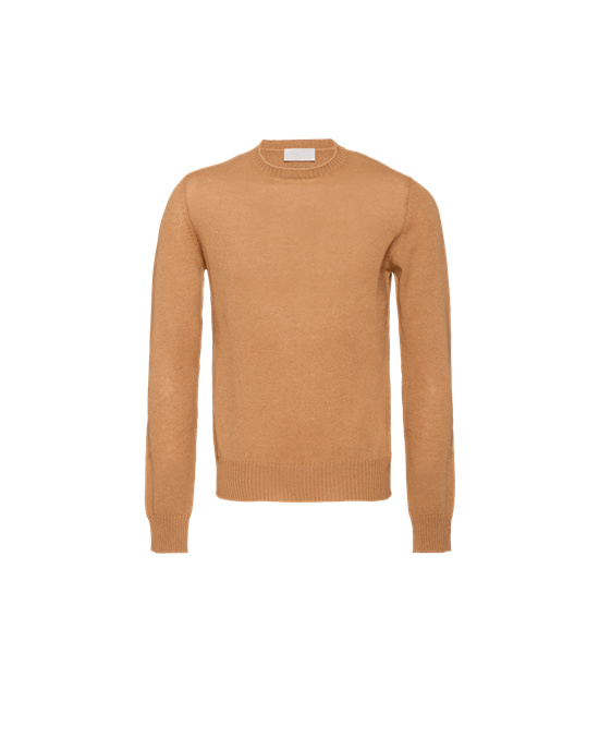 Prada Cashmere Sweater Camel Brown | 6419CTPWX