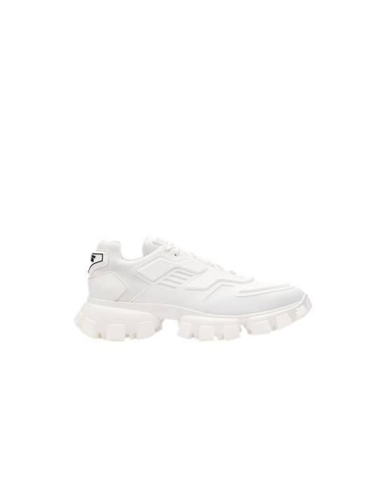 Prada Cloudbust Thunder Technical Fabric Sneakers White | 9405TSEPO