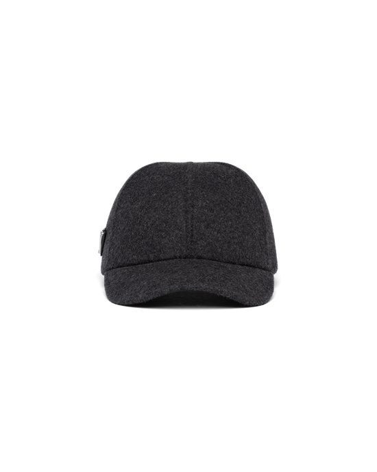 Prada Felt Baseball Cap Anthracite Gray | 5093ORFSX