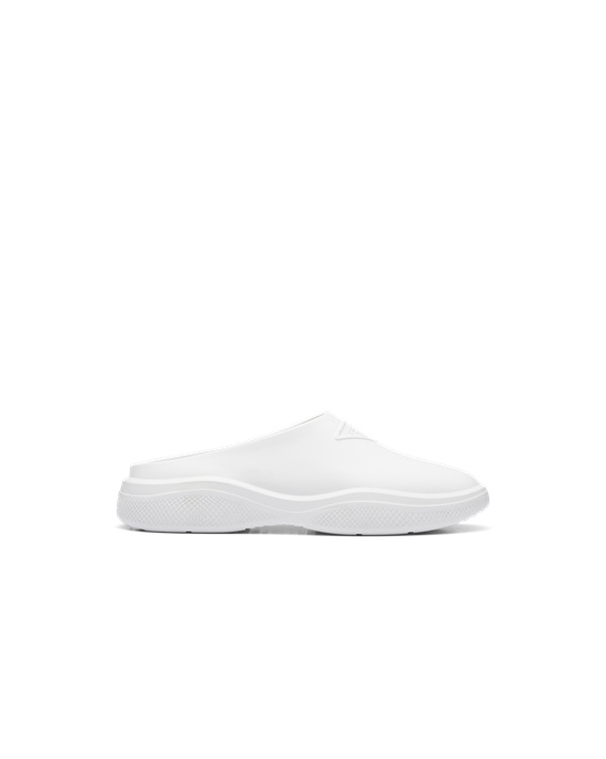 Prada Foam Rubber Mules White | 7326FAWEX