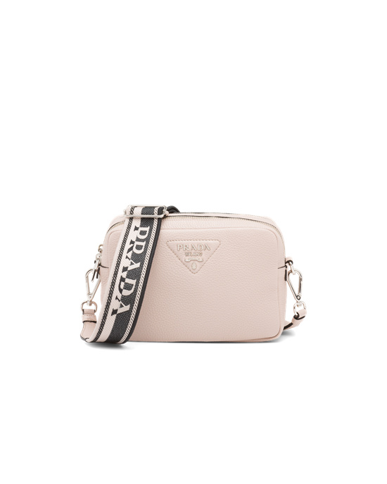 Prada Leather Bag With Shoulder Strap Water Lily | 8790APYWF