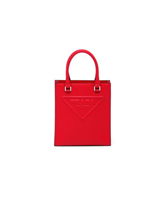 Prada Leather Handbag Red | 2670GYRBT