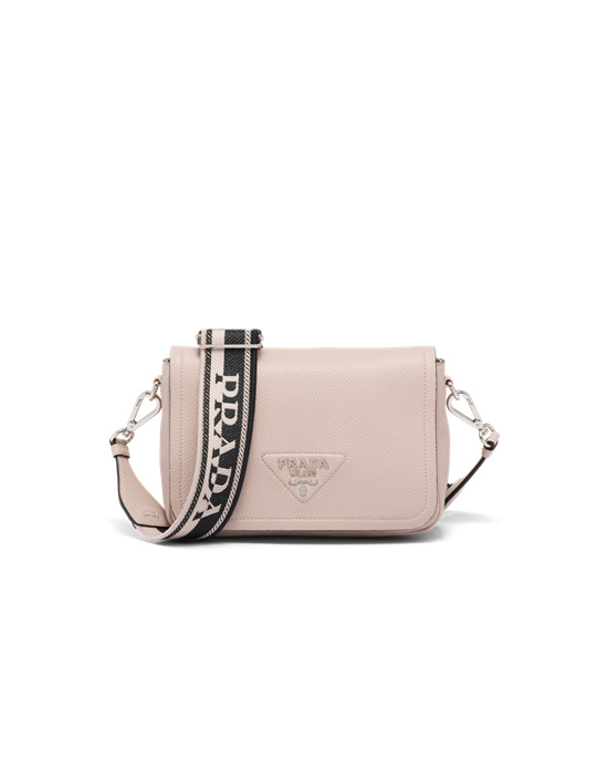 Prada Leather Shoulder Bag Water Lily | 5647ANOQI