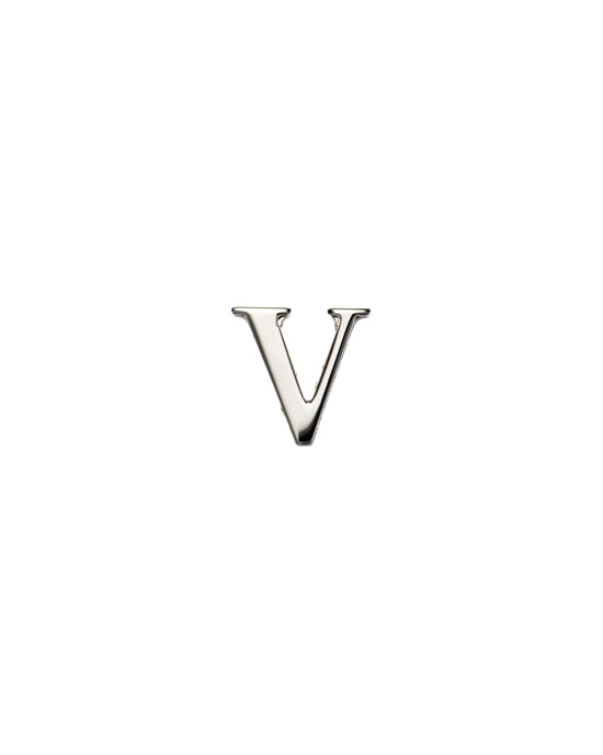 Prada My Character Sliding Metal Letter Polished Steel | 1260VTNXK