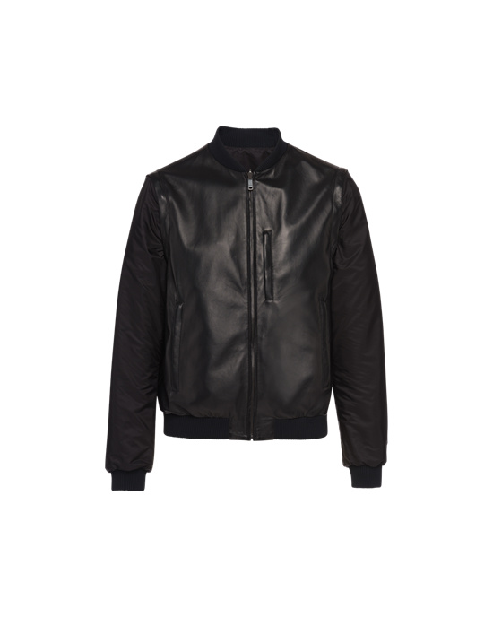 Prada Nappa Leather Jacket Black | 0614NDQZK