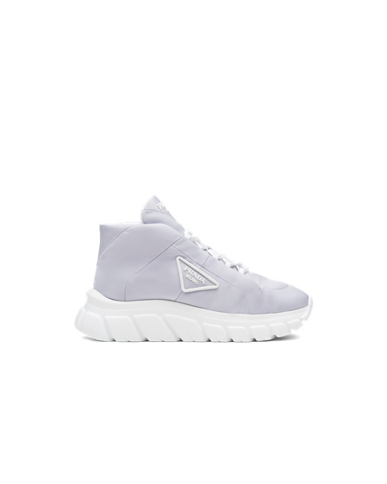 Prada Nylon Gabardine Sneakers Cornflower Blue | 8437CTRIO