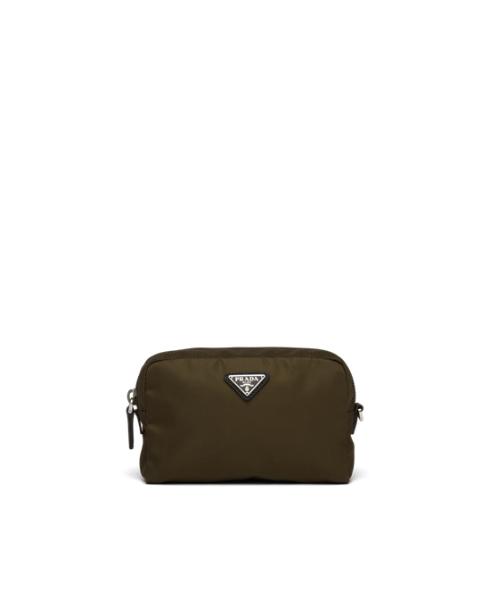 Prada Nylon Pouch Camouflage Green | 2467EKHQG