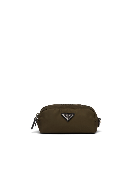 Prada Nylon Pouch Camouflage Green | 7693VCSDE