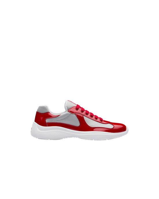 Prada Prada America's Cup Sneakers Red / Silver | 7482YEPTW