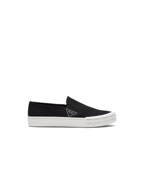 Prada Prada Cassetta Wheel Sneakers Black / White | 4835HQSIY