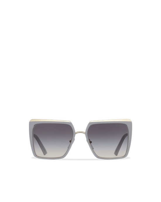 Prada Prada Cinéma Sunglasses Squared Gradient Slate Gray To Light Blue Lenses | 1634YJLZG