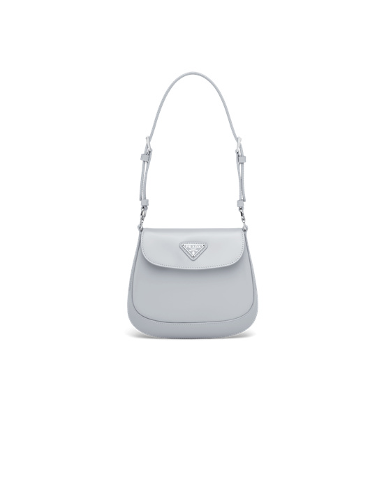 Prada Prada Cleo Brushed Leather Mini Bag Cornflower Blue | 0459PCHZX