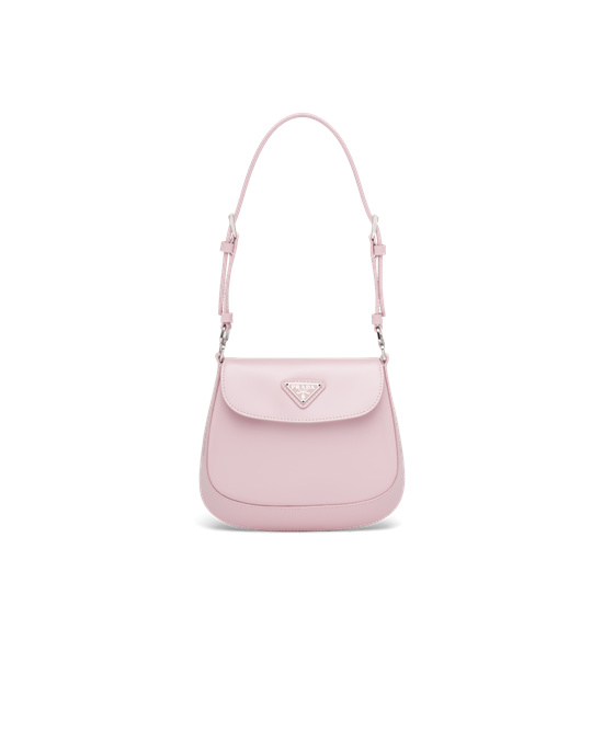 Prada Prada Cleo Brushed Leather Mini Bag Alabaster Pink | 1596FRNGP