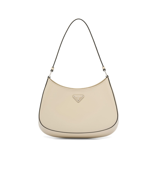 Prada Prada Cleo Brushed Leather Shoulder Bag Desert N | 2563LCGEW