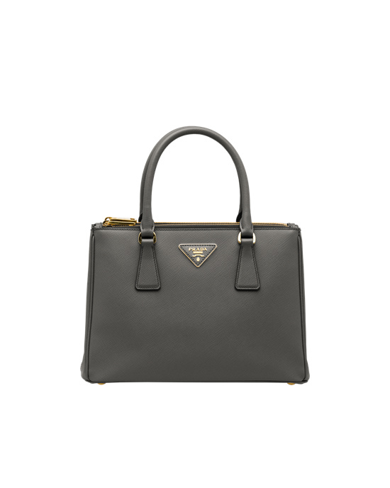 Prada Prada Galleria Saffiano Leather Medium Bag Slate Gray | 3418OXHAL