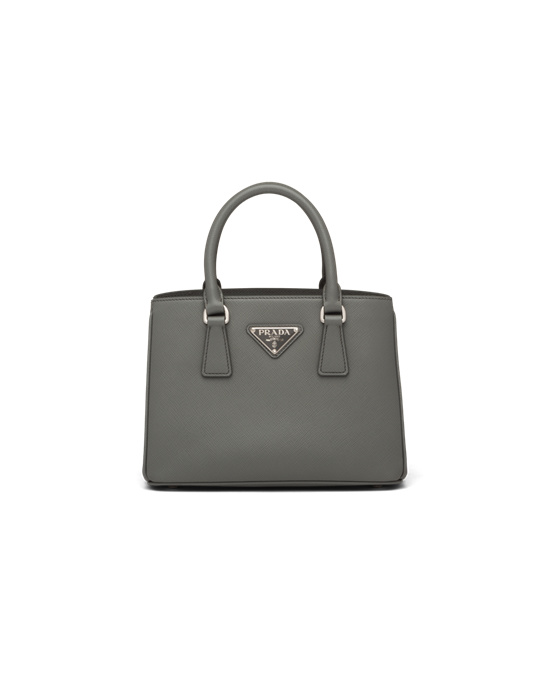 Prada Prada Galleria Saffiano Leather Mini Bag Slate Gray | 8297XNIDU