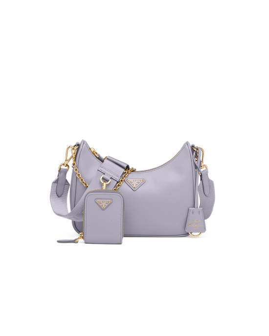 Prada Prada Re-edition 2005 Saffiano Leather Bag Wisteria | 7109SHGAO