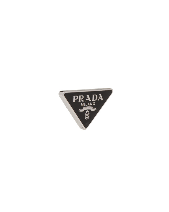 Prada Prada Symbole Clip Left Earring Black | 7850ZRADK