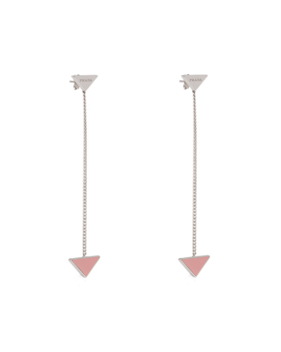 Prada Prada Symbole Drop Earrings Alabaster Pink | 7312IMZOA