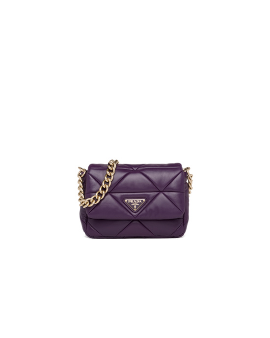 Prada Prada System Nappa Leather Patchwork Bag Violet | 9178ADEXT