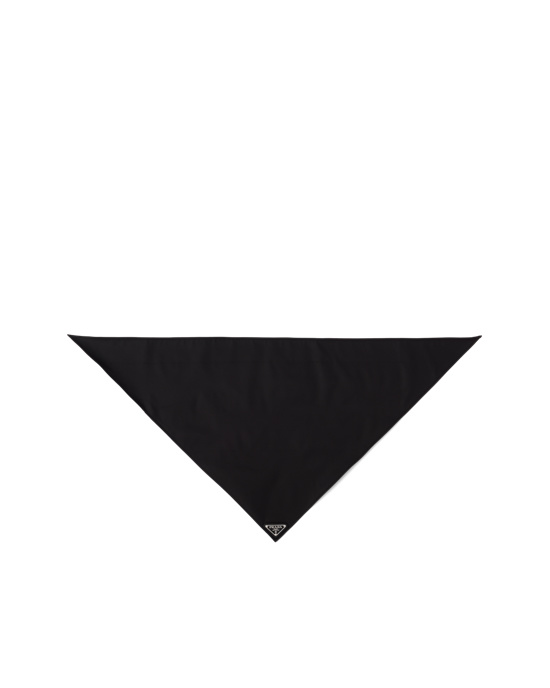 Prada Re-nylon Foulard Black | 5370WUKBJ