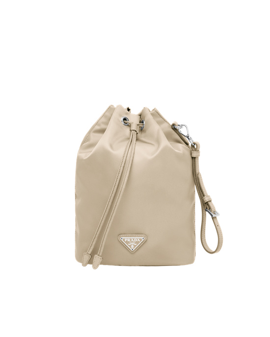 Prada Re-nylon Pouch Desert Beige | 5987TKNAZ