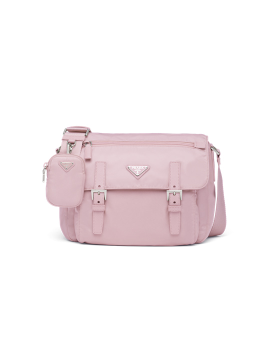 Prada Re-nylon Shoulder Bag Alabaster Pink | 6374BOMUL