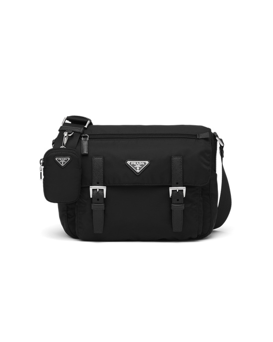 Prada Re-nylon Shoulder Bag Black | 1049LZWES