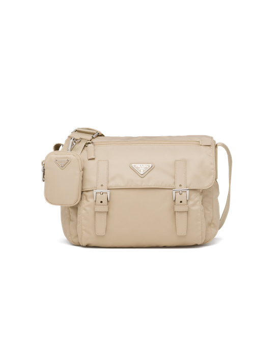 Prada Re-nylon Shoulder Bag Desert Beige | 1740LGYNU