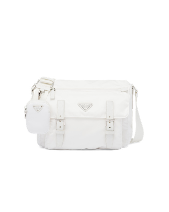 Prada Re-nylon Shoulder Bag White | 8270NQTIU