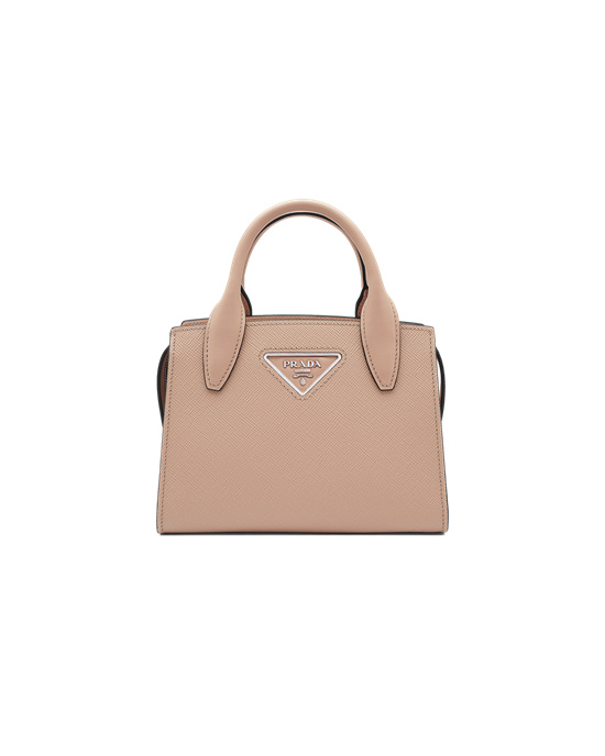 Prada Saffiano Leather Prada Kristen Handbag Cameo Beige | 6809LSNWC