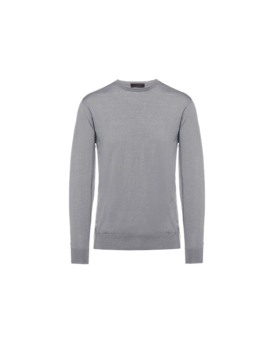 Prada Wool Sweater Aluminum | 9134MRKFG