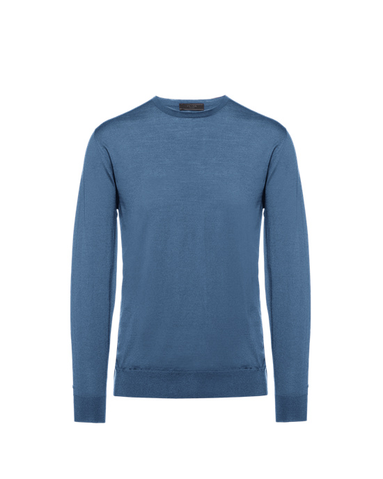 Prada Wool Sweater Aviator Blue | 3628XAEFN