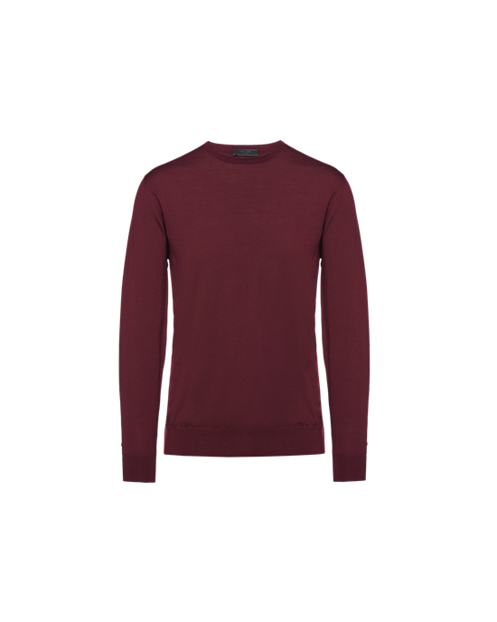 Prada Wool Sweater Burgundy | 1265LSUXZ